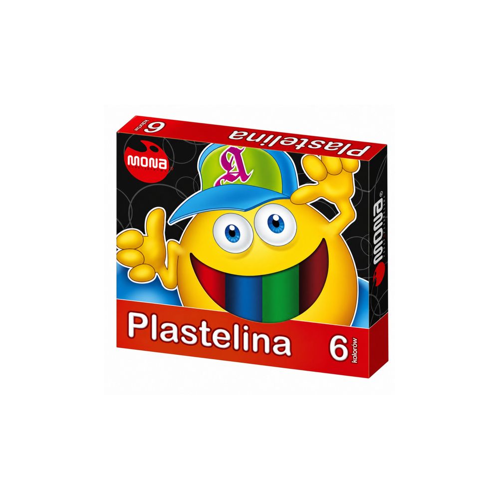 Plastelina szkolna 6 kolorów MONA