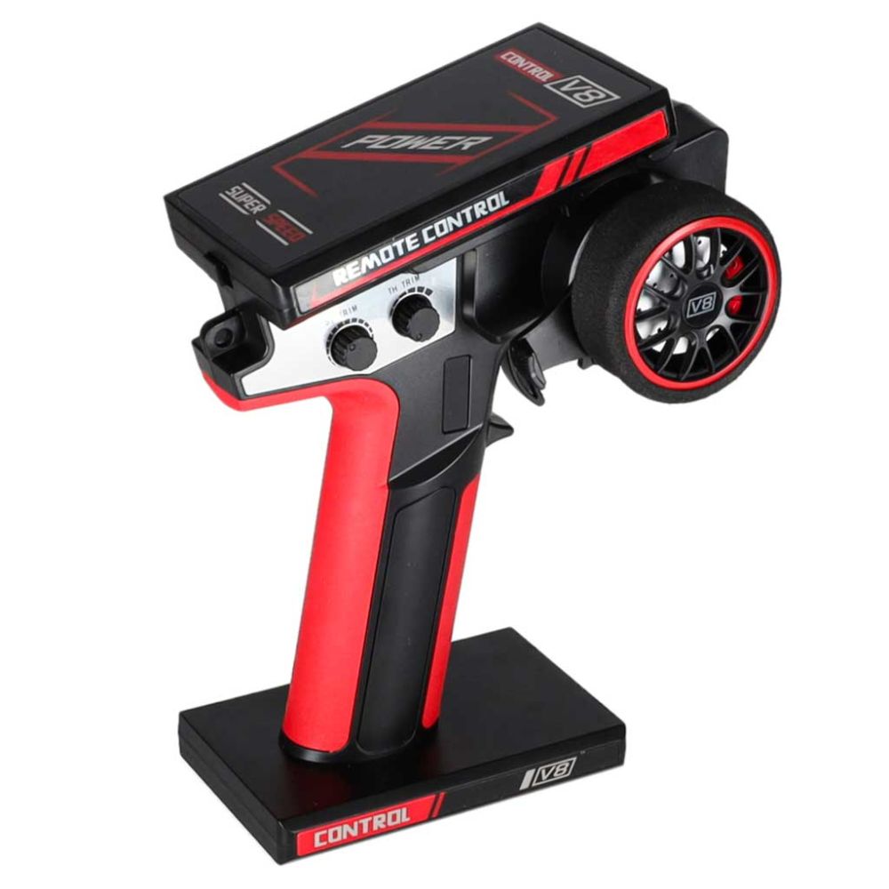 RC automobilis WLtoys 184008 1:18 mastelio 4WD bešepetėlinis su LED, RTR, iki 60 km/h