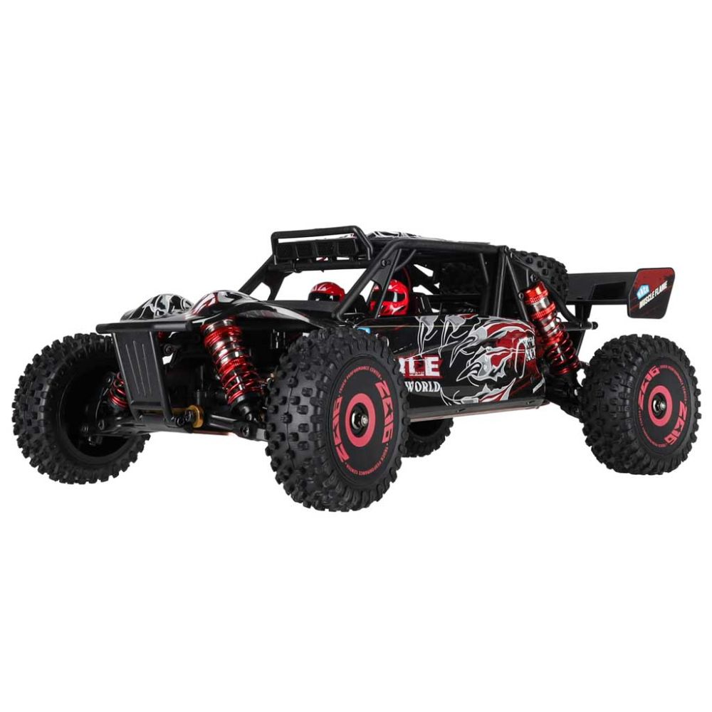 RC automobilis WLToys 124016 1:12 mastelio visureigis (4WD, bešepetėlis variklis, 75 km/h, RTR)
