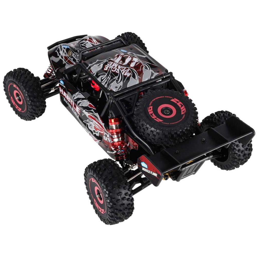 RC automobilis WLToys 124016 1:12 mastelio visureigis (4WD, bešepetėlis variklis, 75 km/h, RTR)