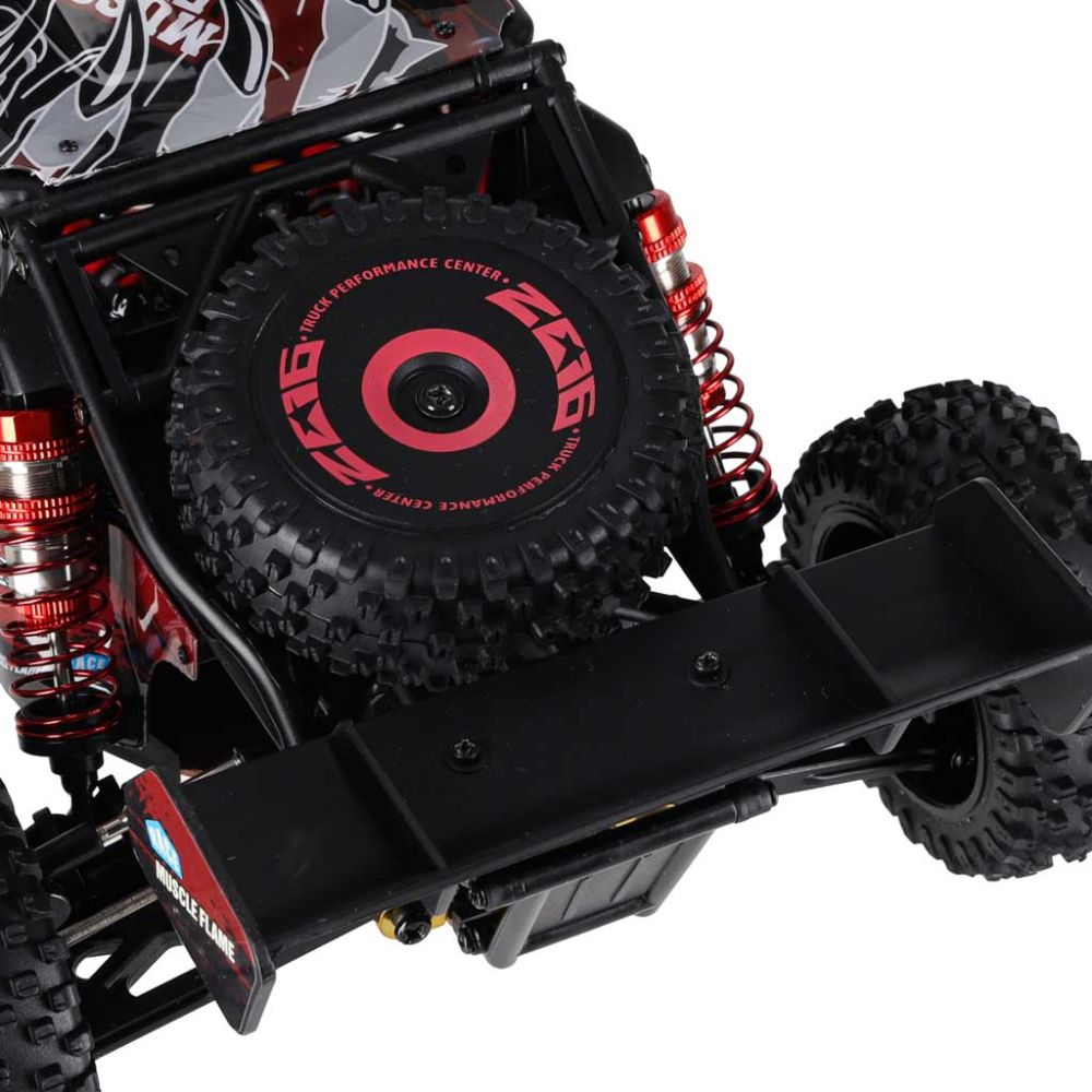 RC automobilis WLToys 124016 1:12 mastelio visureigis (4WD, bešepetėlis variklis, 75 km/h, RTR)