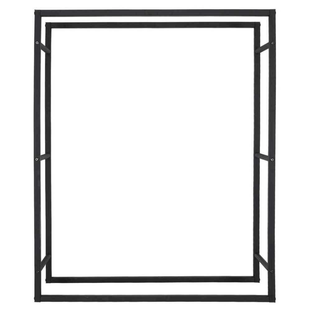 Malkų stovas metalinė lentyna židiniui 100x80x25 cm, juodas