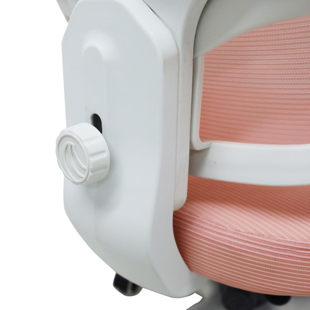 Vaikiška ergonomiška kėdė, pasukama, reguliuojamo aukščio, rožinė