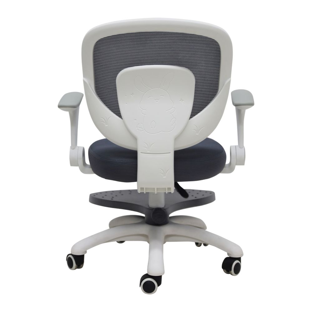 Vaikiška ergonomiška kėdė, pasukama, reguliuojamo aukščio, pilka