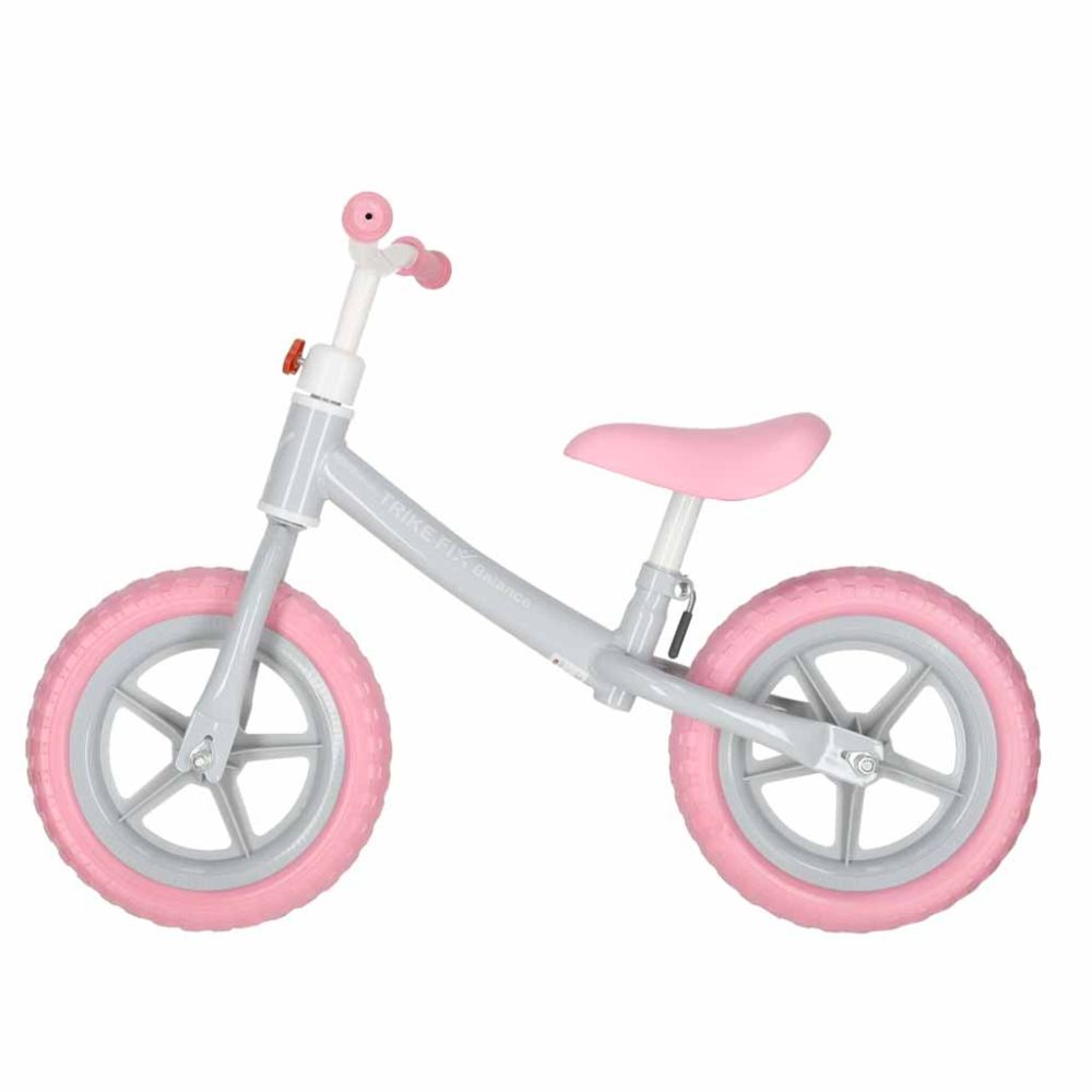 Balansinis dviratis Trike Fix Balance su krepšiu, rožinis