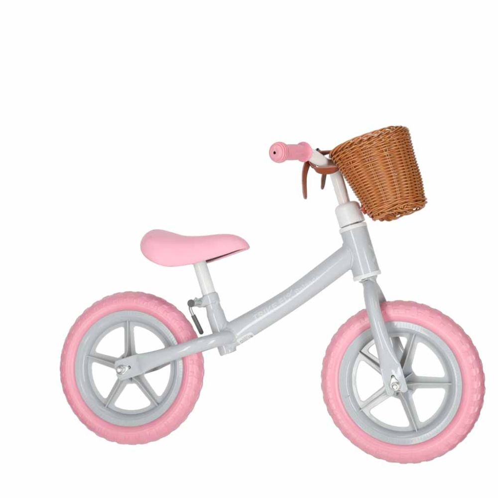 Balansinis dviratis Trike Fix Balance su krepšiu, rožinis