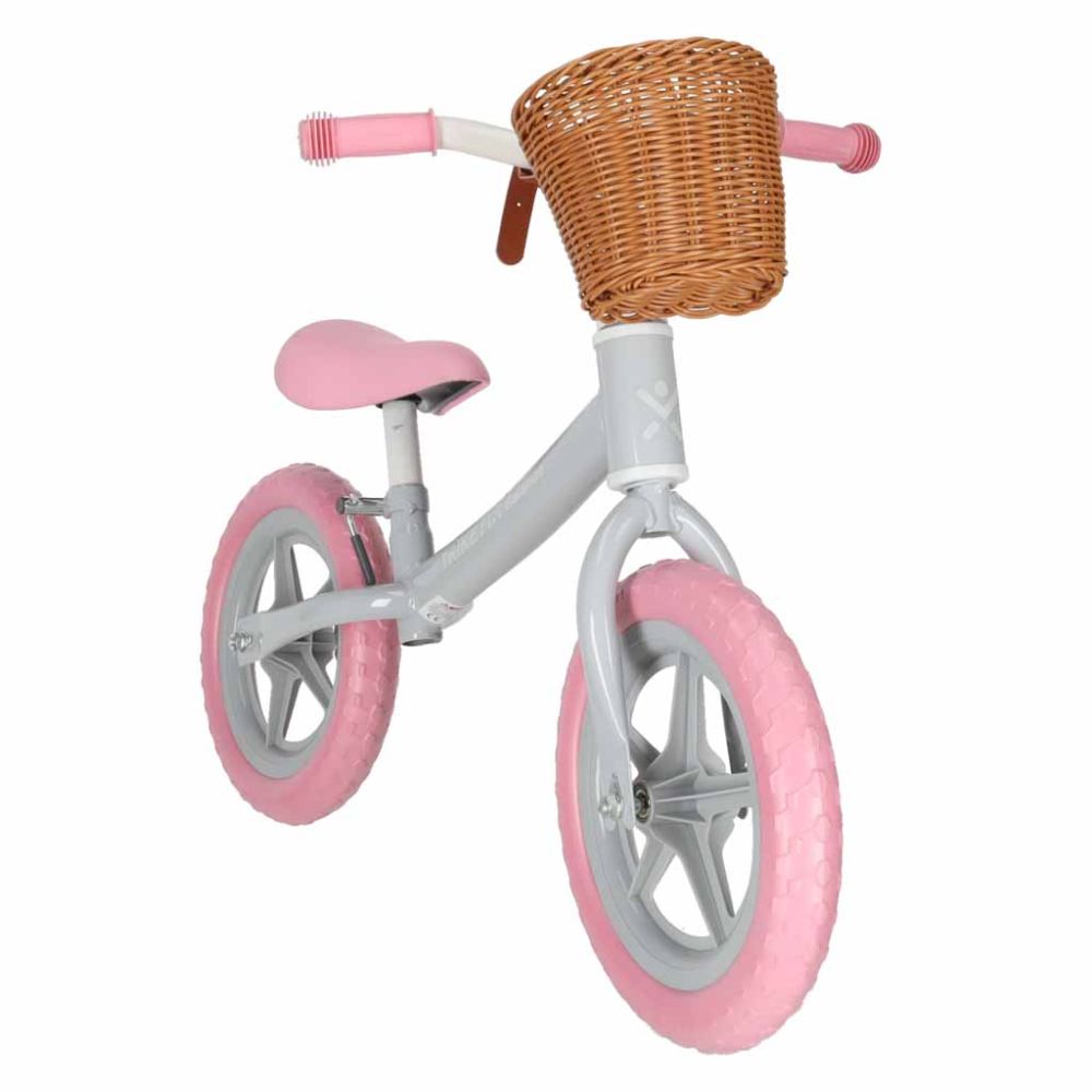 Balansinis dviratis Trike Fix Balance su krepšiu, rožinis