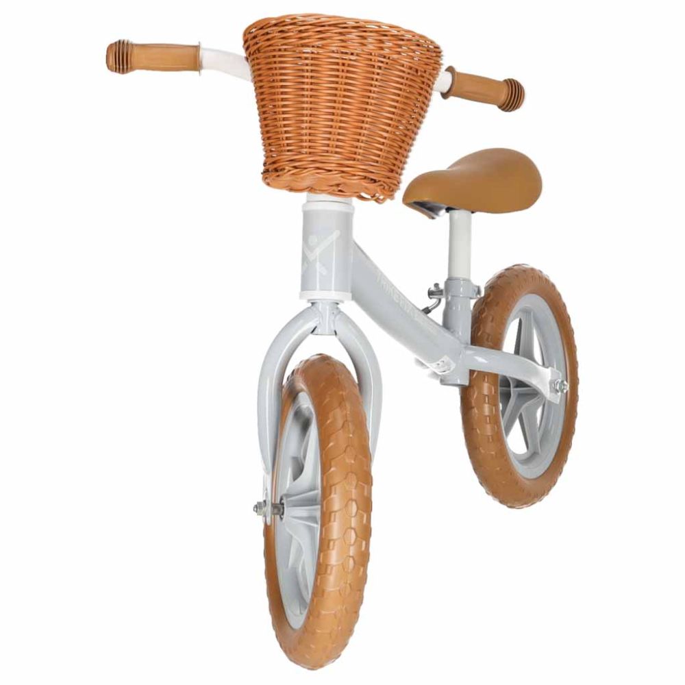 Balansinis dviratis Trike Fix Balance su krepšeliu, rudas