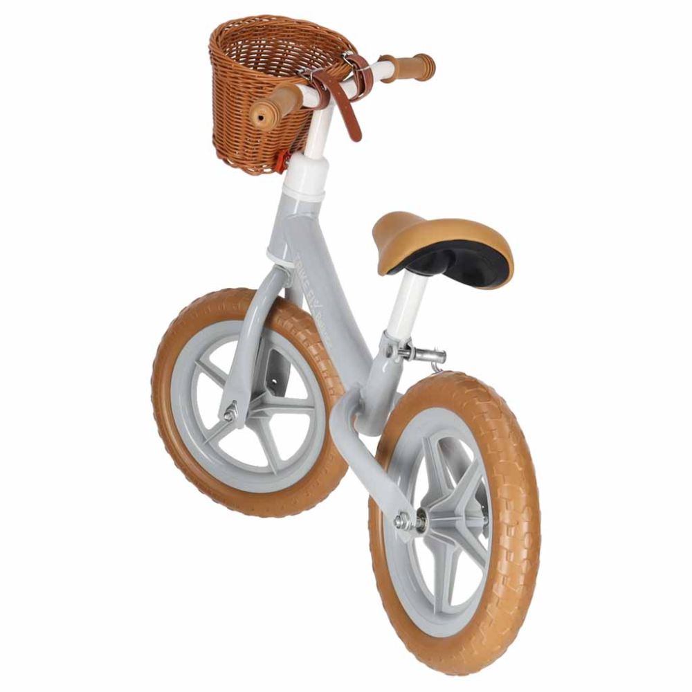 Balansinis dviratis Trike Fix Balance su krepšeliu, rudas
