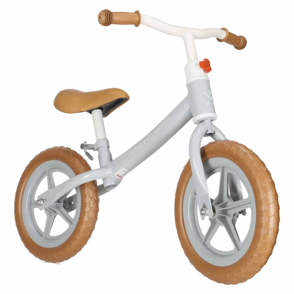 Balansinis dviratis Trike Fix Balance su krepšeliu, rudas