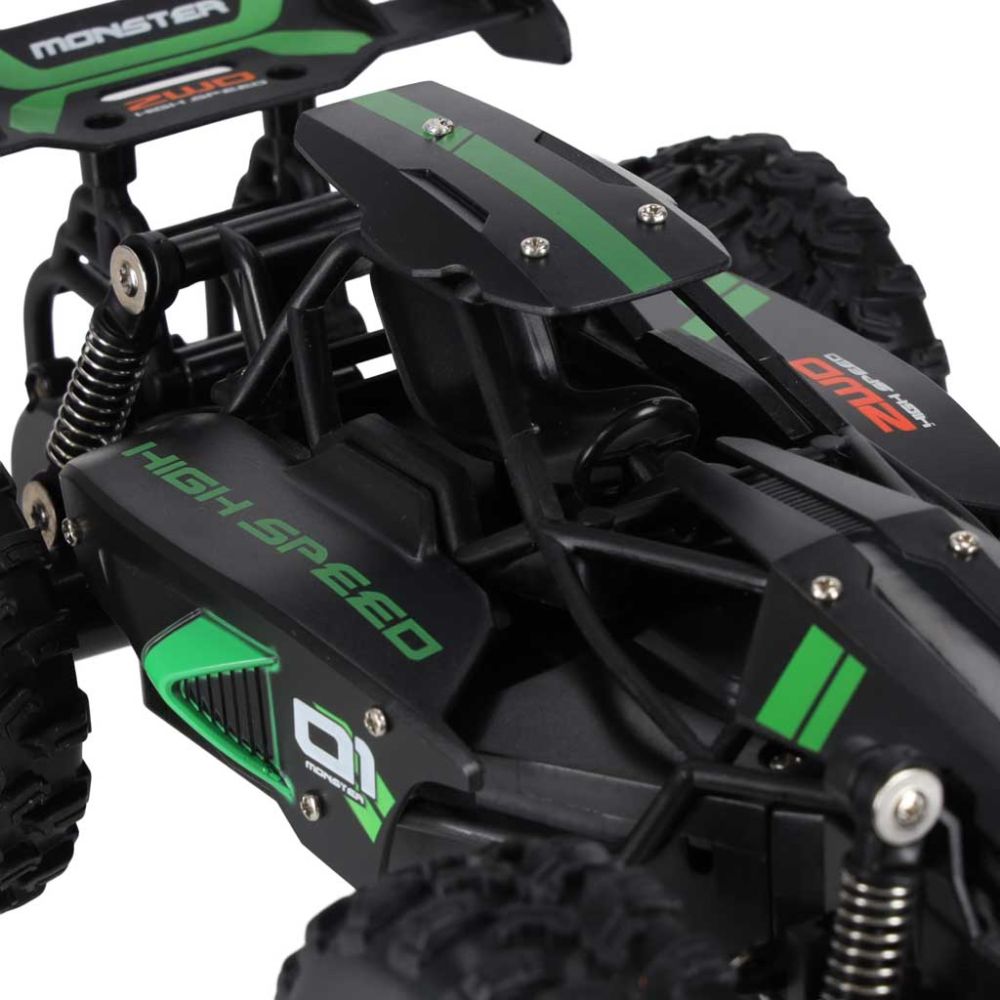 Nuotoliniu būdu valdomas didelio greičio kaskadininkų automobilis 1:18 18km/h 2.4GHz