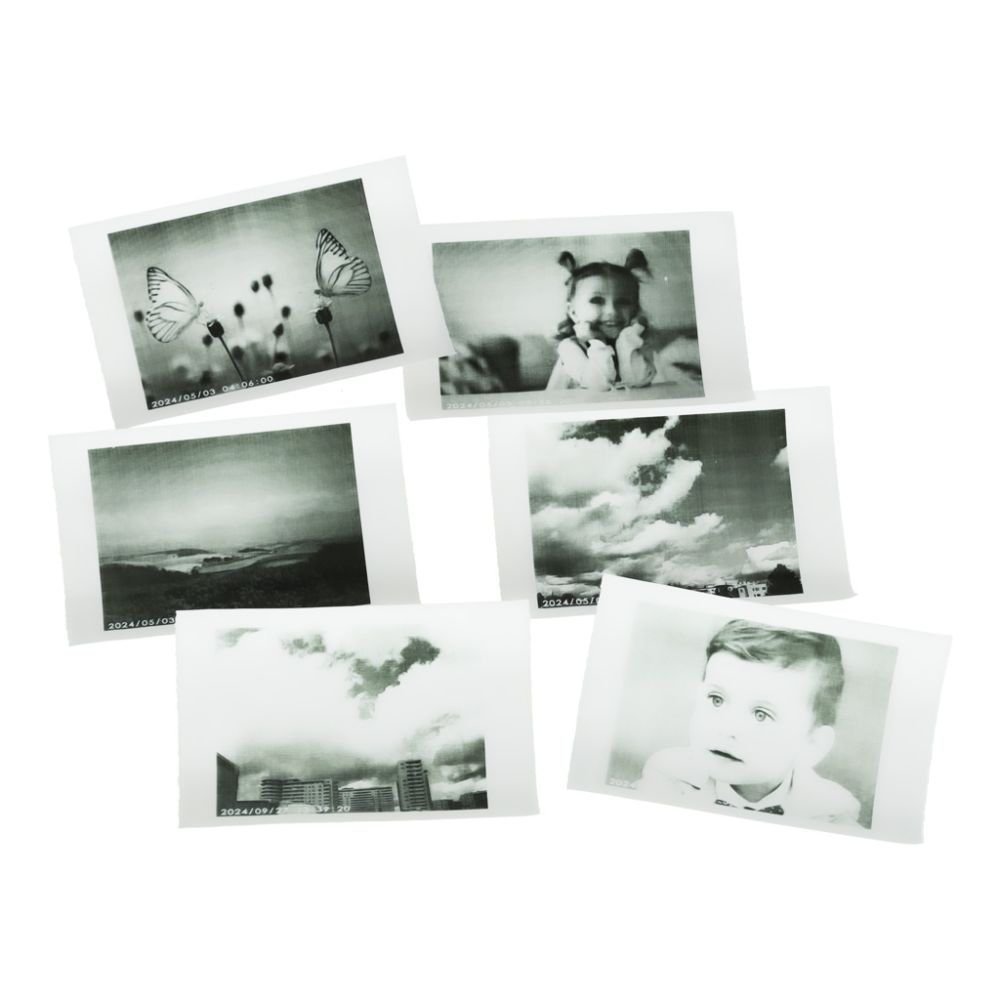 Momentinis fotoaparatas, terminis spausdintuvas + kasetės, 32 GB kortelė, rožinė