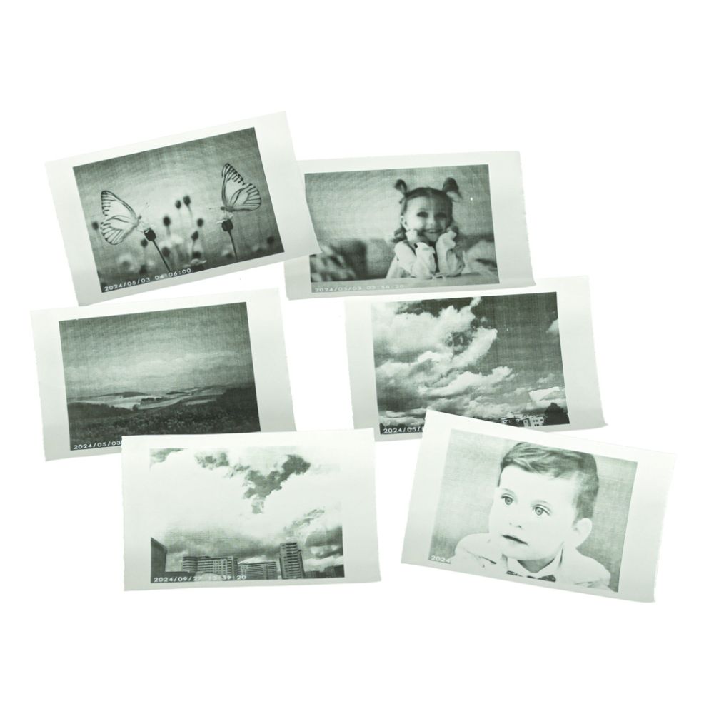 Momentinis fotoaparatas terminis spausdintuvas + kasetės kortelė 32GB rožinis meškiukas