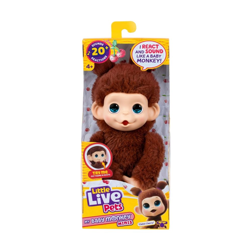 Interaktyvi beždžionėlė Moose 26765 Little Live Pets Chikki Cherry