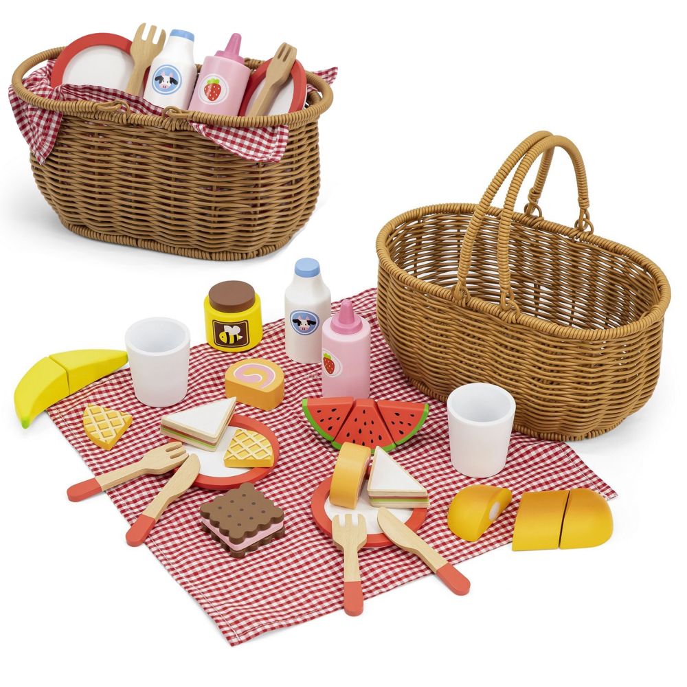 VIGA Wooden Picnic Set 30 pcs. 