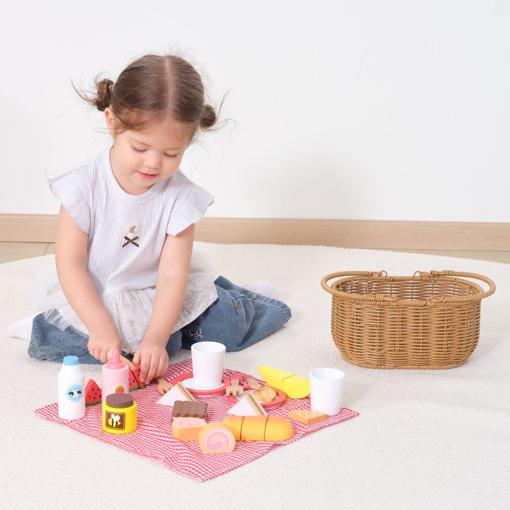 VIGA Wooden Picnic Set 30 pcs. 