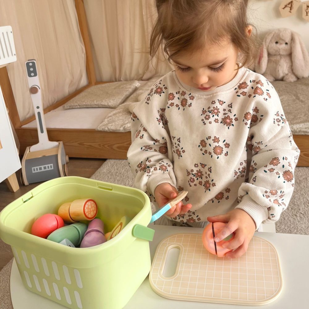 TOOKY TOY Wooden Food Vegetables Fruit Set 