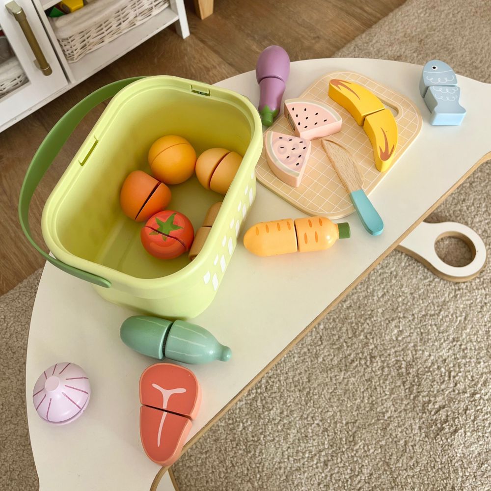Medinis maisto produktų, daržovių ir vaisių rinkinys TOOKY TOY