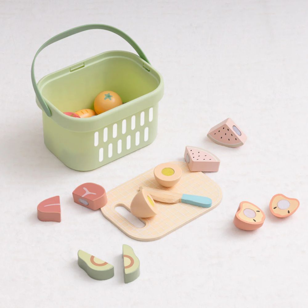 Medinis maisto produktų, daržovių ir vaisių rinkinys TOOKY TOY