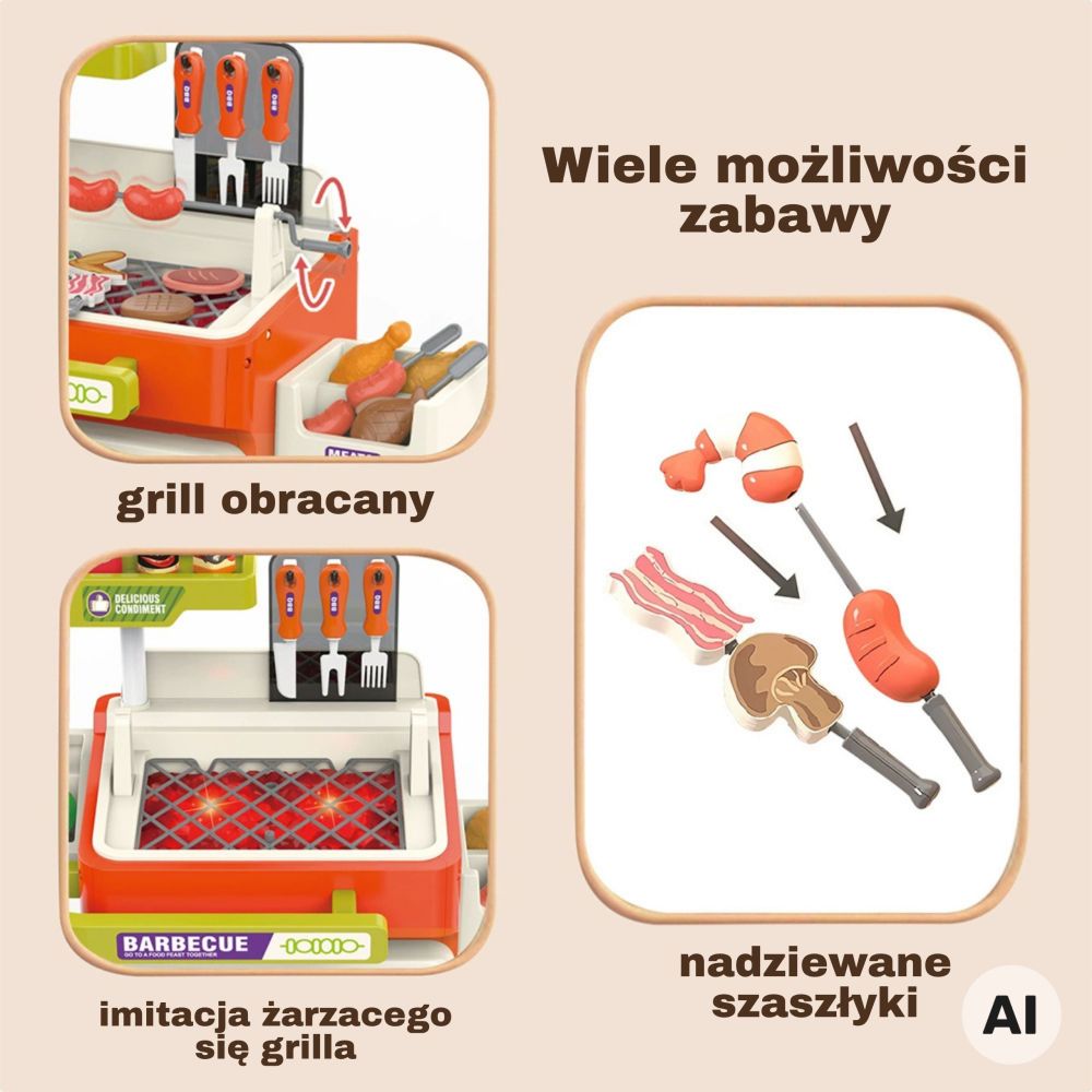 Interaktyvusis kepimo vežimėlis WOOPIE + 51 el.
