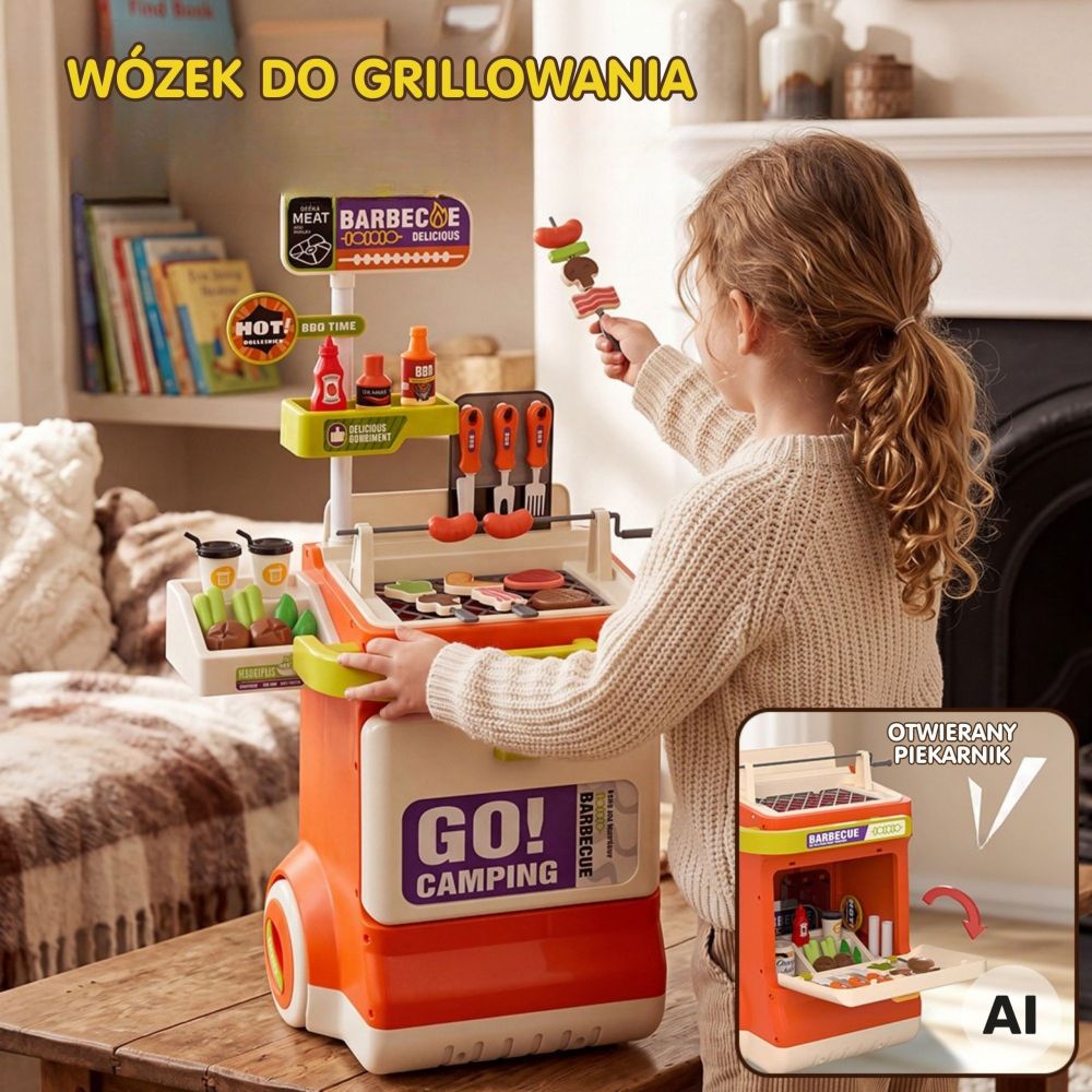 Interaktyvusis kepimo vežimėlis WOOPIE + 51 el.