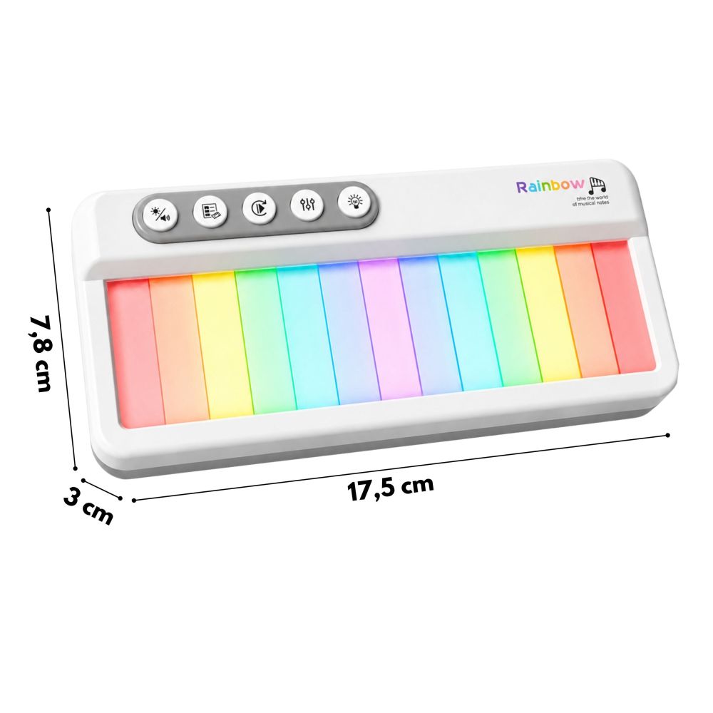 WOOPIE Rainbow Touch Piano with Backlight and Learning Mode 3+ 