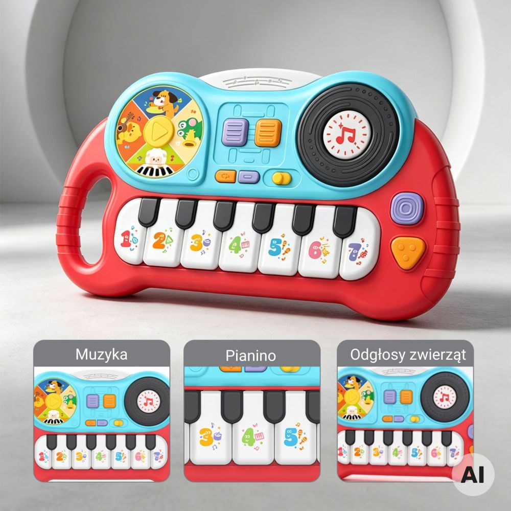 WOOPIE Interactive Piano for Children Organ Educational Sounds 
