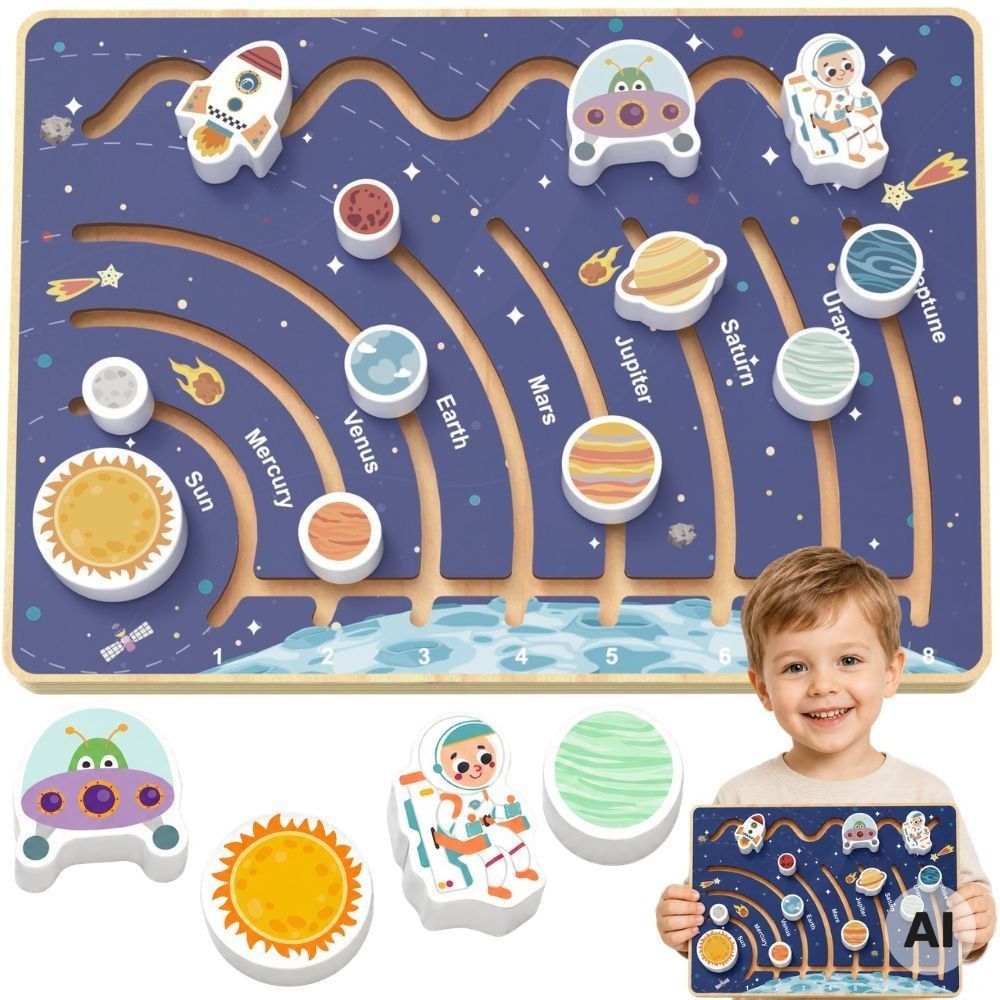 Saulės sistemos mokomoji lenta TOOKY TOY