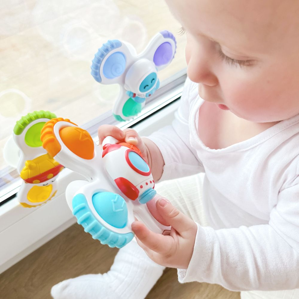 Sensorinis žaislas Spinner Raketa WOOPIE BABY ateivis, NSO 3 vnt
