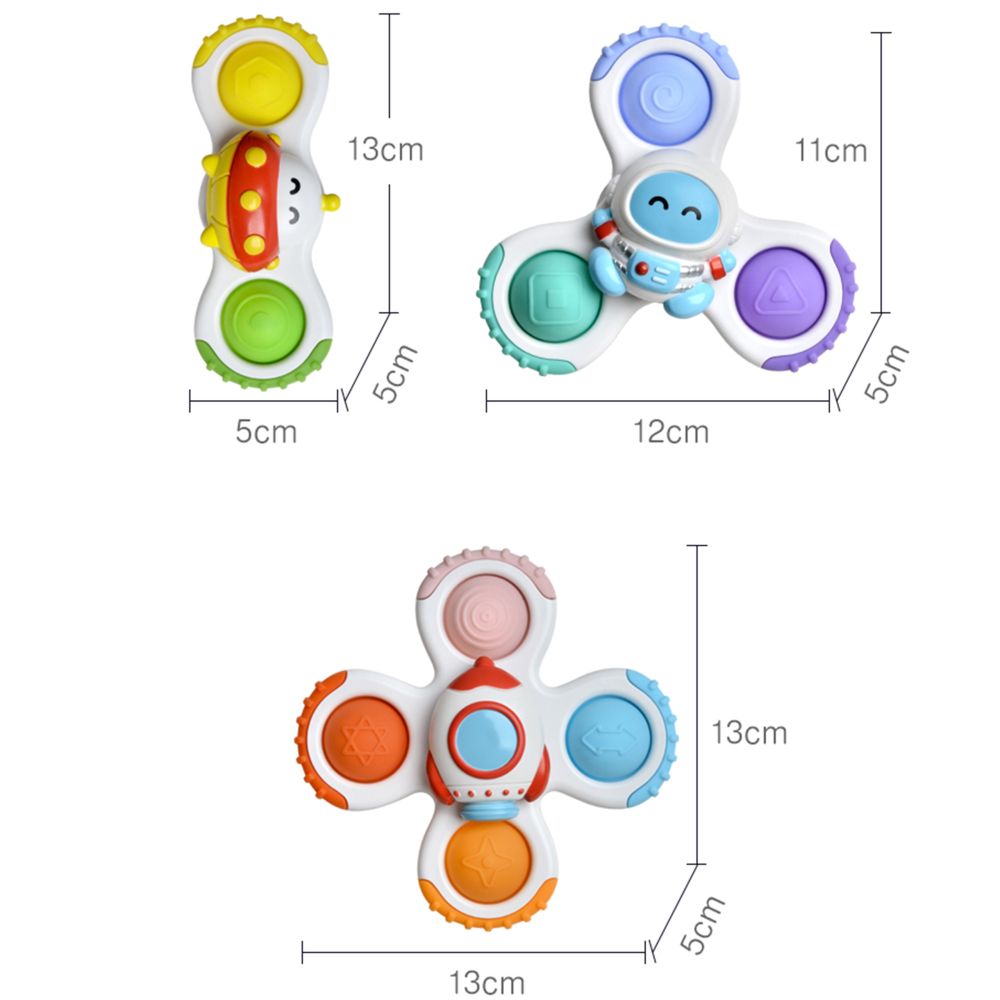 Sensorinis žaislas Spinner Raketa WOOPIE BABY ateivis, NSO 3 vnt