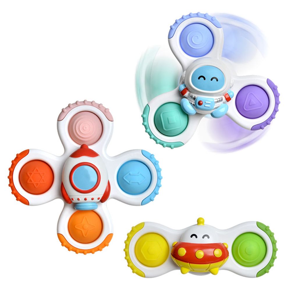 Sensorinis žaislas Spinner Raketa WOOPIE BABY ateivis, NSO 3 vnt