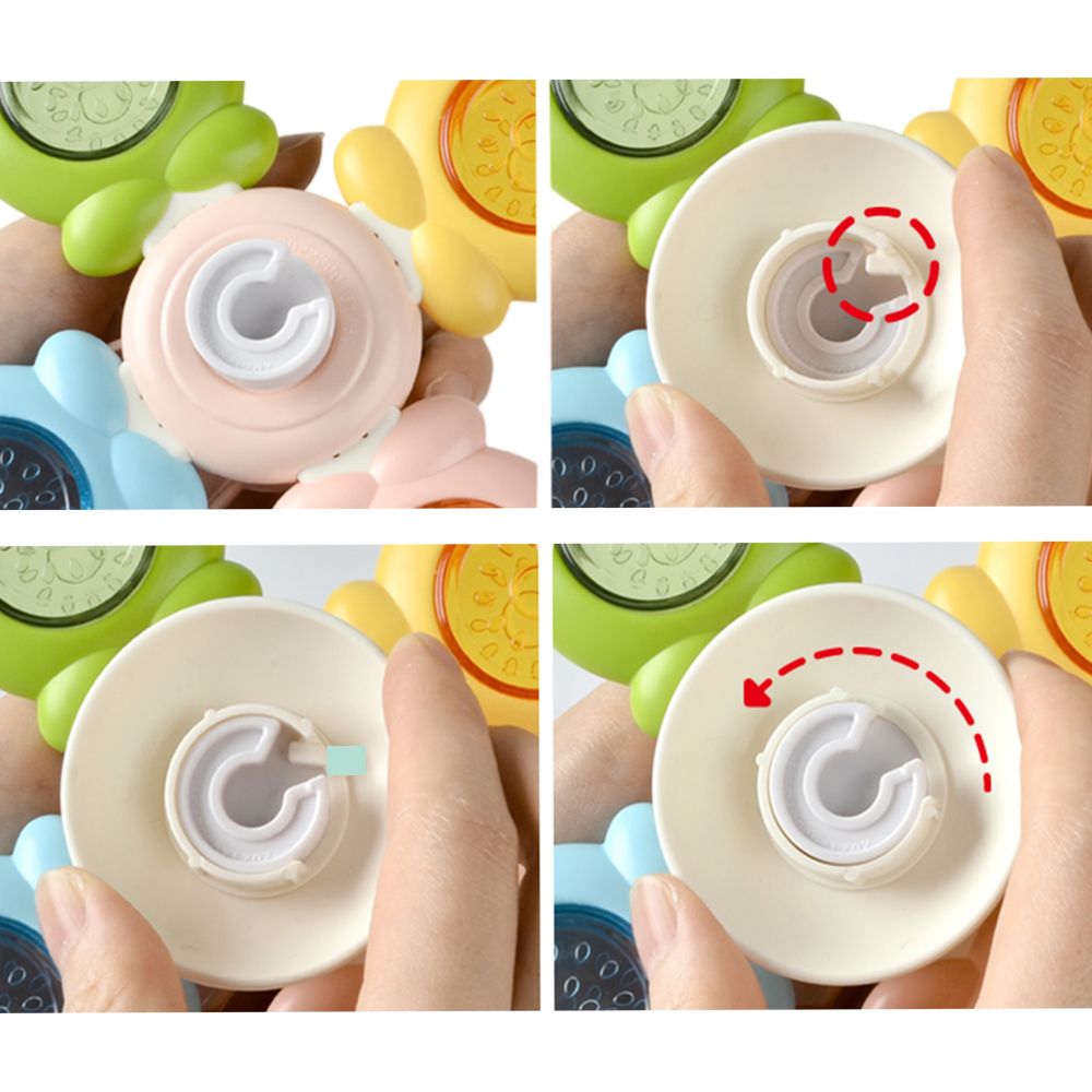 WOOPIE BABY Spinner Sensory Toy Bee Chicken Rabbit Interchangeable 3 pcs. 