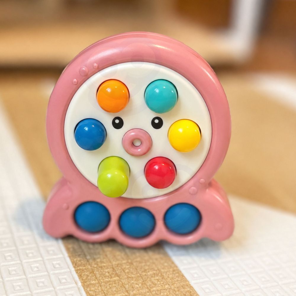 Arkadinis žaidimas WOOPIE Stick Mole String Octopus 2-in-1, rožinis