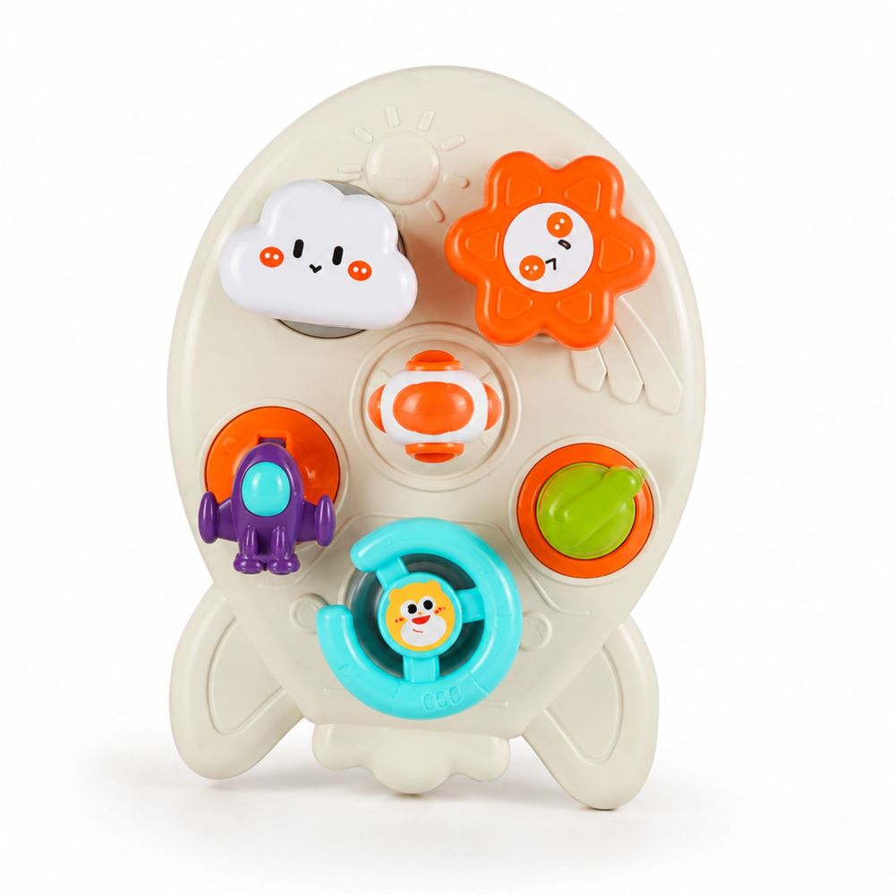 WOOPIE BABY 7-in-1 Educational Rocket Activity Board 