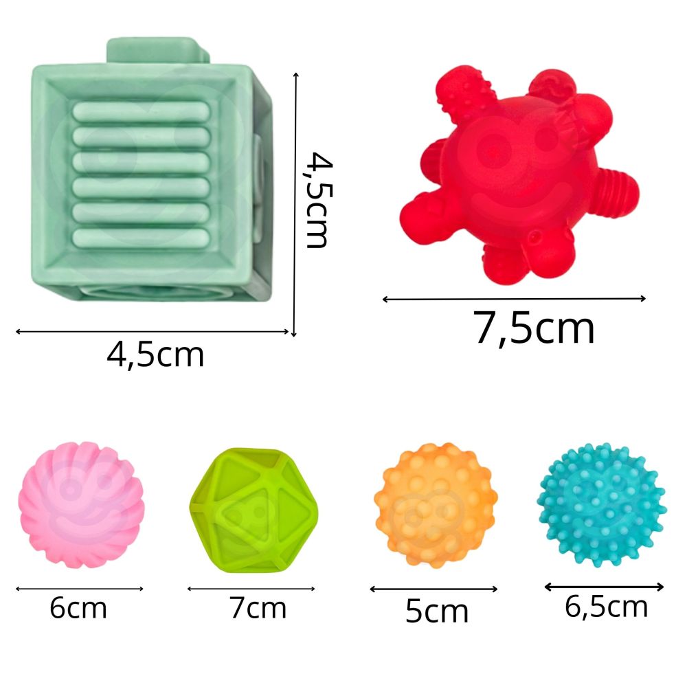WOOPIE BABY Soft Sensory Blocks Teethers 23 pcs. 