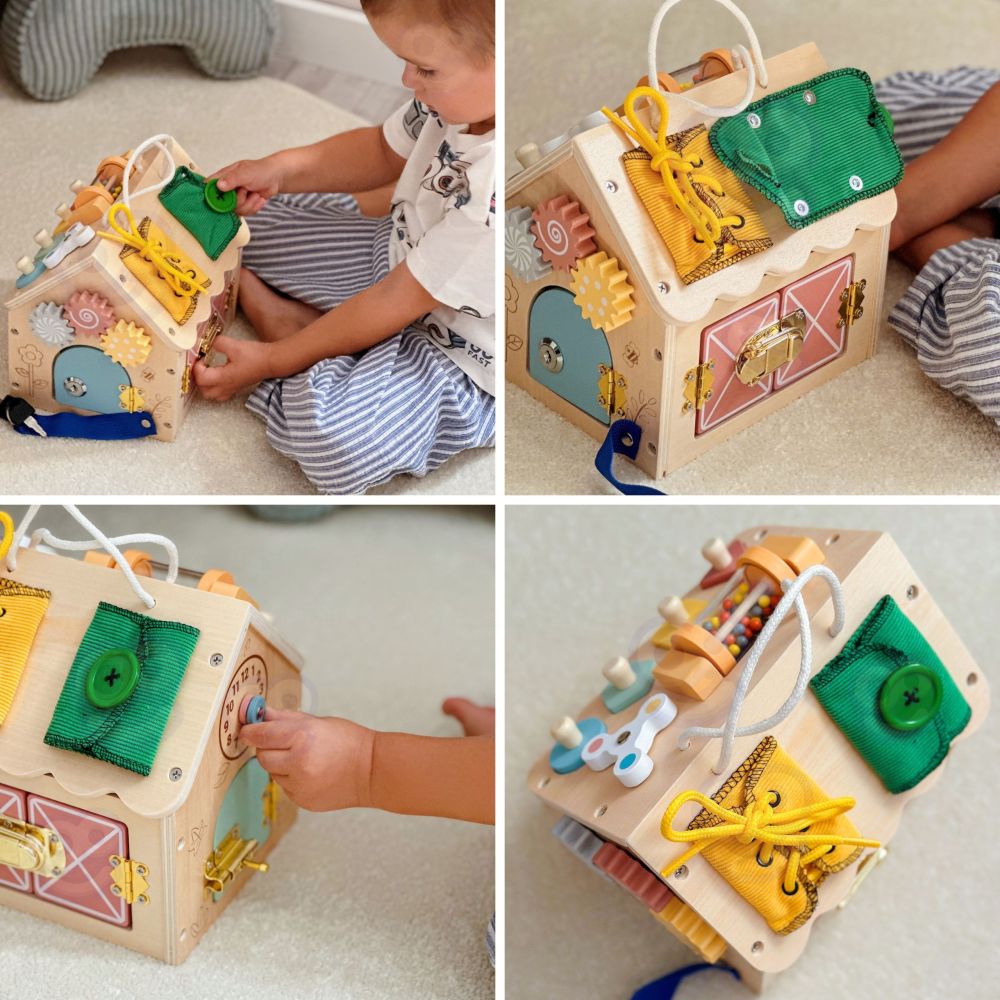 TOOKY TOY Wooden Manipulation House 