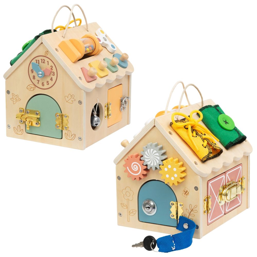 TOOKY TOY Wooden Manipulation House 