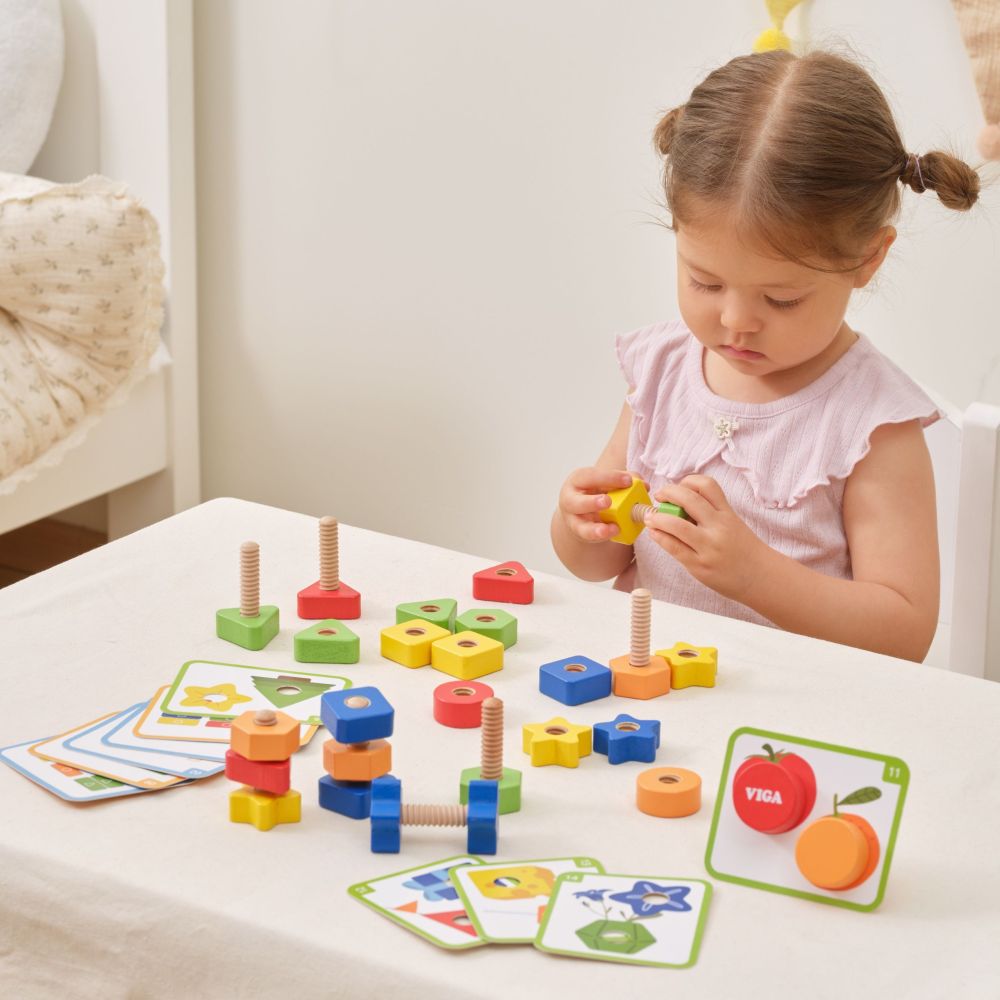 VIGA Educational Set Nuts and Bolts 30 pcs. 
