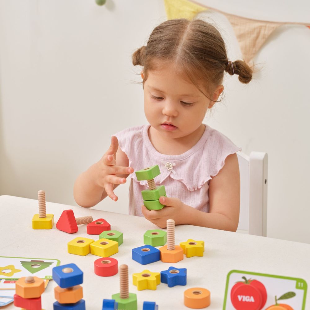 VIGA Educational Set Nuts and Bolts 30 pcs. 