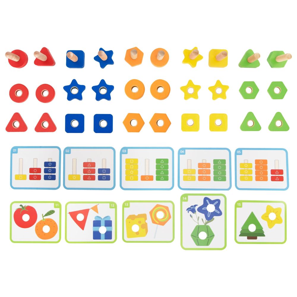VIGA Educational Set Nuts and Bolts 30 pcs. 