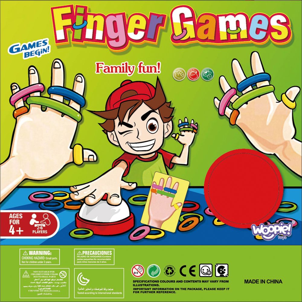 WOOPIE Skill Game FINGER GAMES Colorful Erasers 4+ 