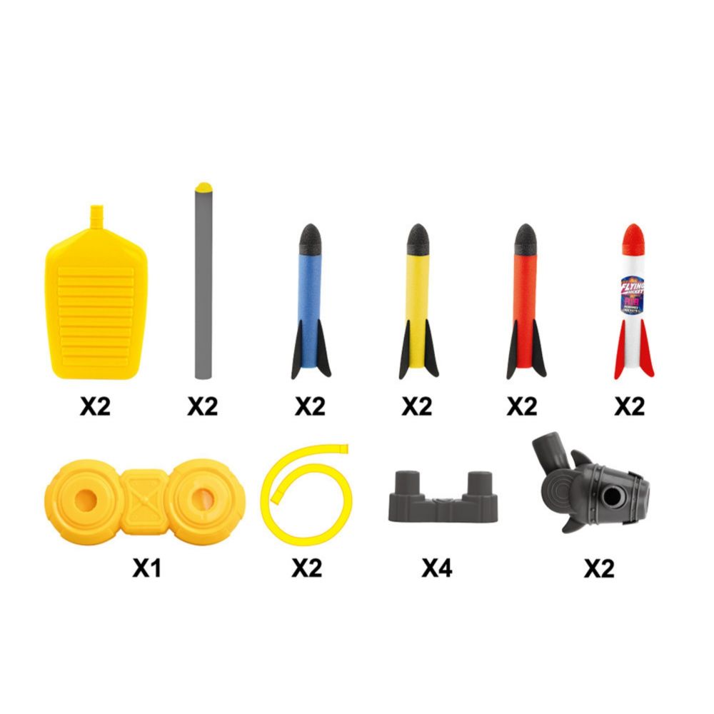 WOOPIE Double Foam Rocket Launcher 8pcs 