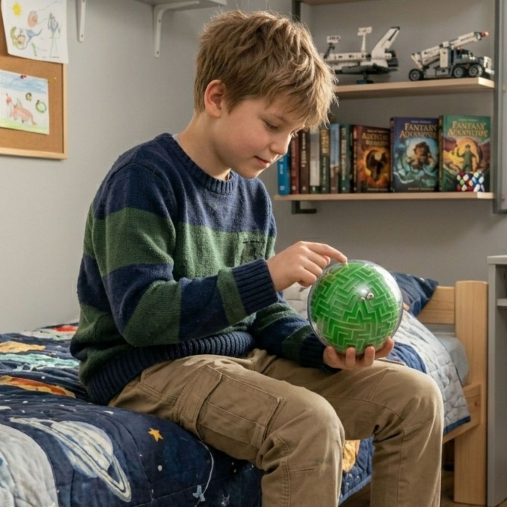 3D labirinto arkadinis žaidimas WOOPIE Amaze Ball, žalias