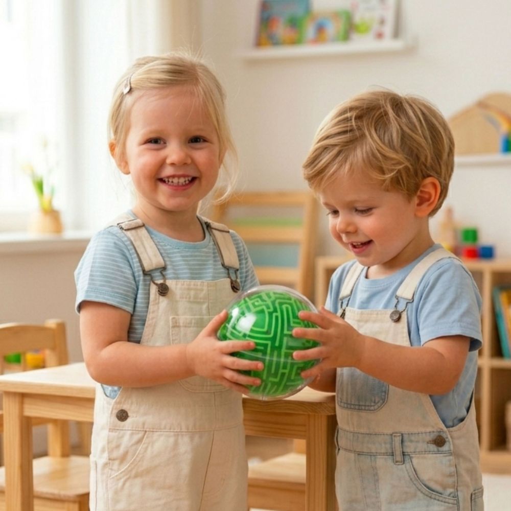 3D labirinto arkadinis žaidimas WOOPIE Amaze Ball, žalias