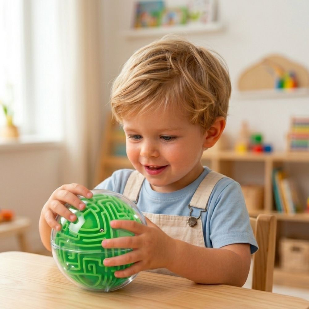 WOOPIE Green Ball 3D Maze Arcade Game Amaze Ball 