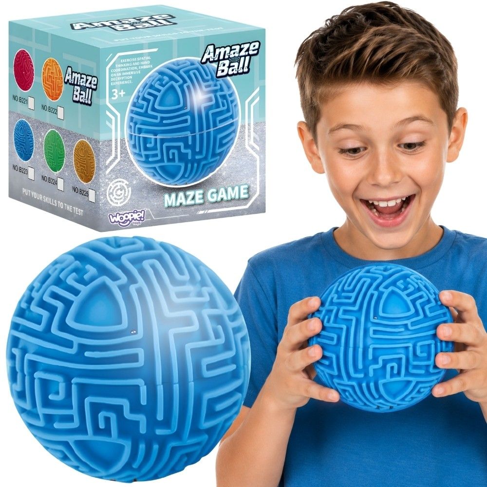 WOOPIE Blue Ball 3D Maze Arcade Game Amaze Ball 