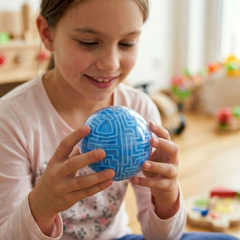 3D labirinto arkadinis žaidimas WOOPIE Amaze Ball, mėlynas