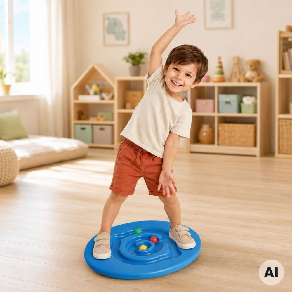 WOOPIE Balance Board with Maze, Sensory Rocker, Sports for Children 