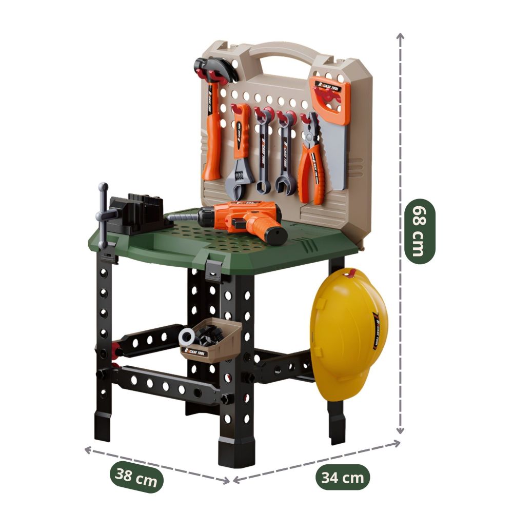 WOOPIE Tool Table for Little Handyman 90 pcs. 