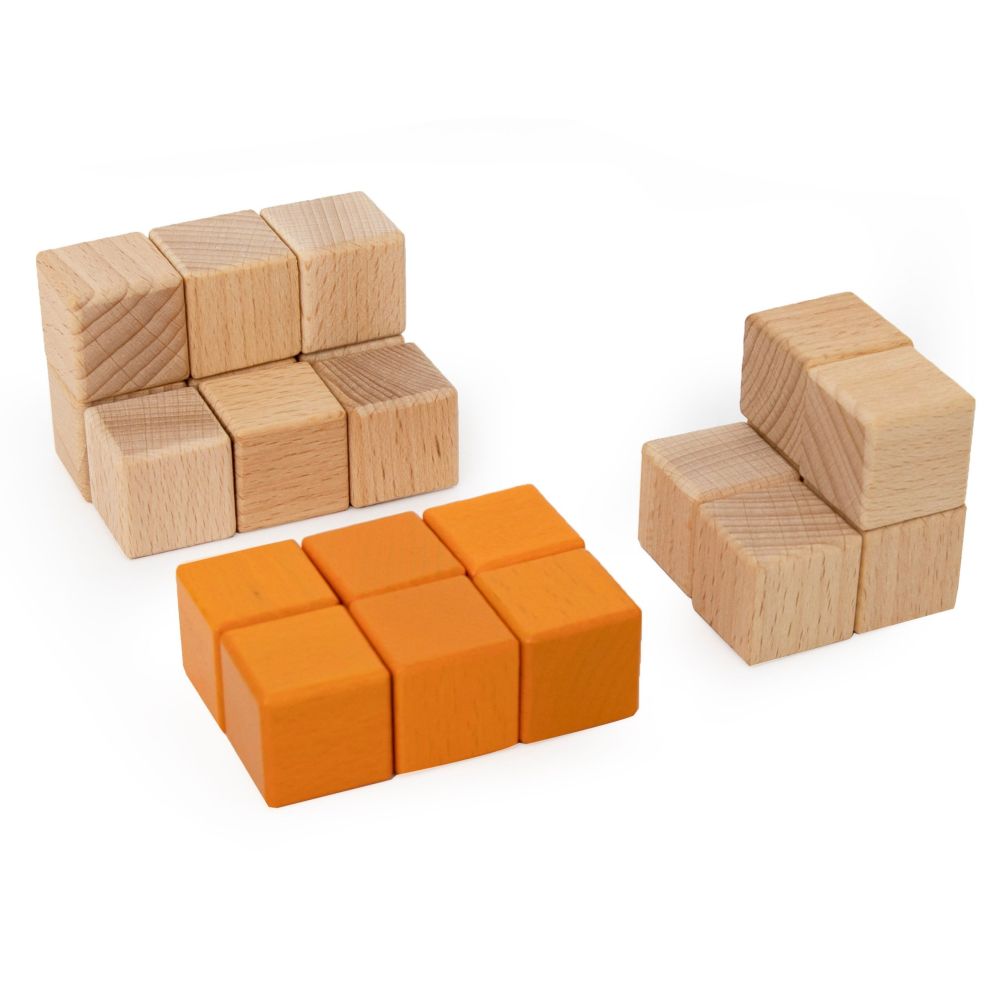 VIGA Colorful Light Blocks made of Acrylic and Wood 108 pcs. 
